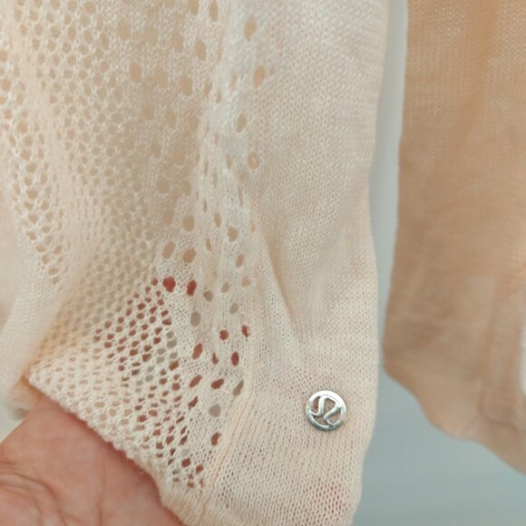 Lululemon Still Movement Sweater pink size Linen Blend - Picture 8 of 10